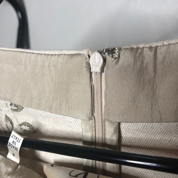 VALENTINO Boutique Embroidered Beaded Linen Wide Leg Trousers - Picture 11 of 12